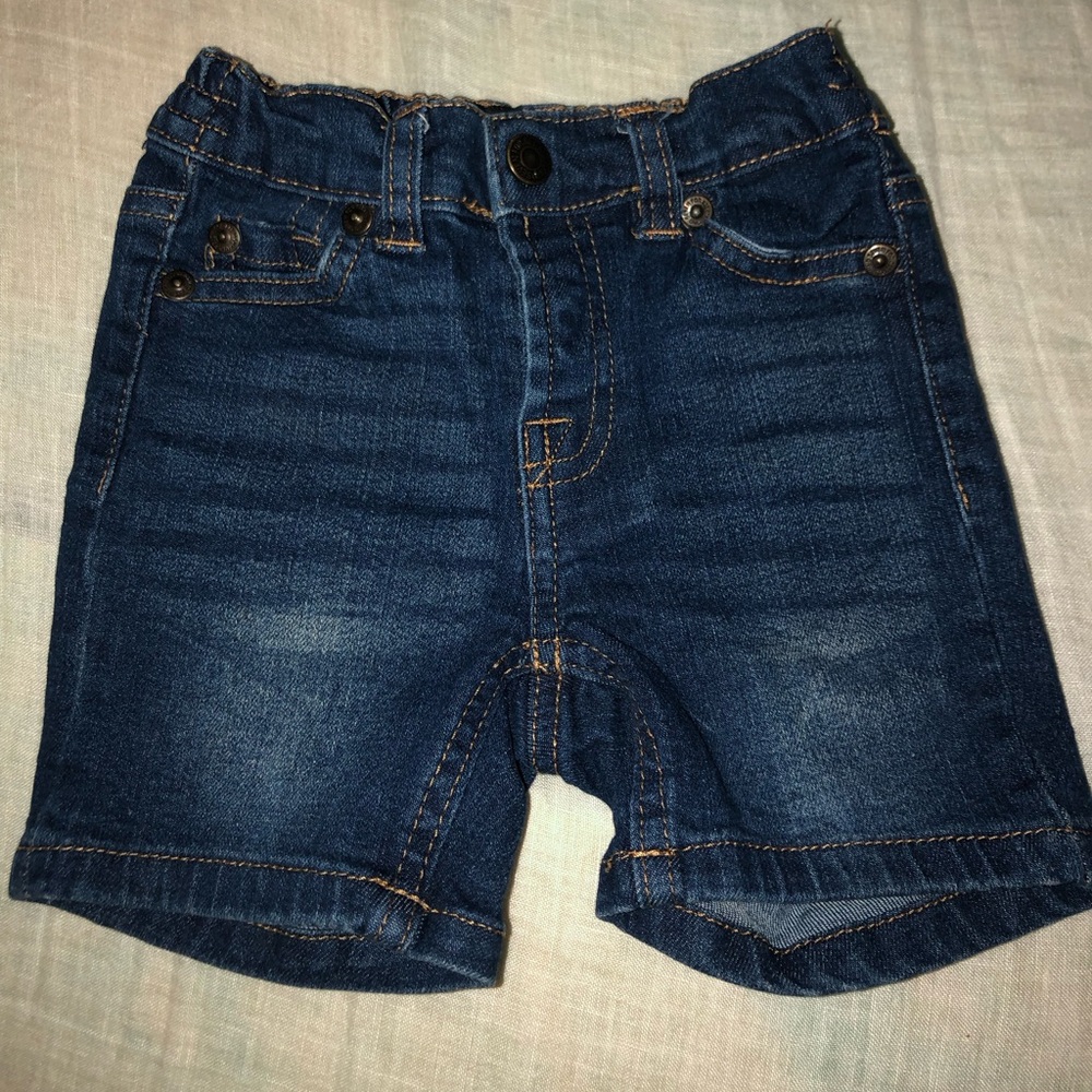 7 for all mankind kids dark blue denim shorts size 18